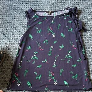 Banana Republic Navy Floral Blouse